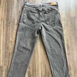 Madewell Perfect Vintage Jean 31 T tall black grey High rise